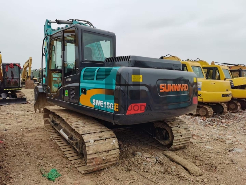 Sunward SWE150E Wheeled Second-hand Excavator China Brand Swe150e Used Digger 15TON on Cheap Price Sale