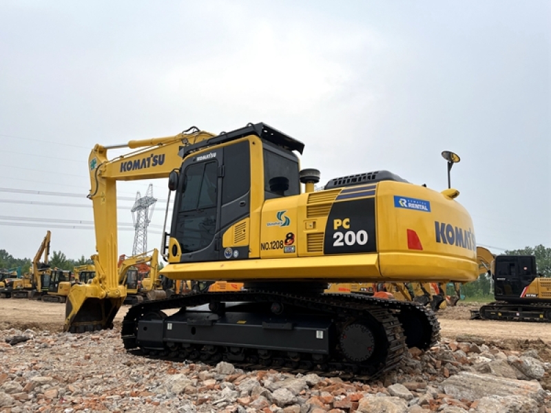 Japanese Hydraulic Used Komatsu PC200-8 Excavator Machine