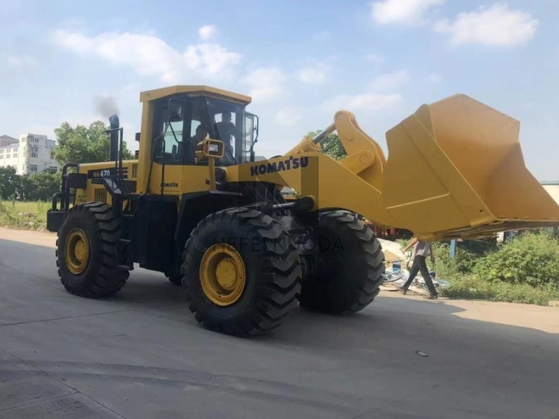 WA470 Used Komatsu Front Wheel Loaders For Construction Earthmoving