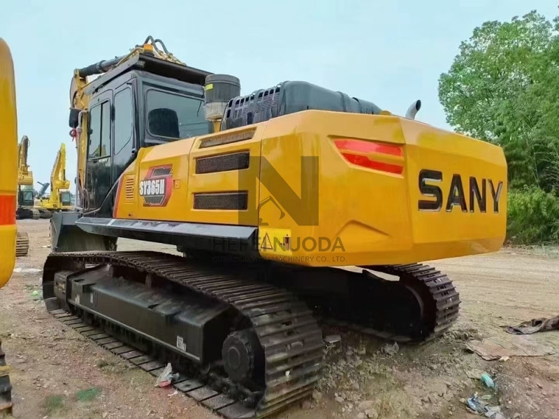 Bucket Rod Digging Force 180kN SANY 365H Used Crawler Excavator Engine Cooled to 50℃ in Desert Test