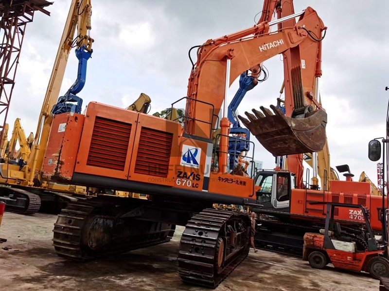 Construction Machinery Mining Mining Using a Second-hand Large Excavator Hitachi ZX670 Hitachi Excavator for Sale