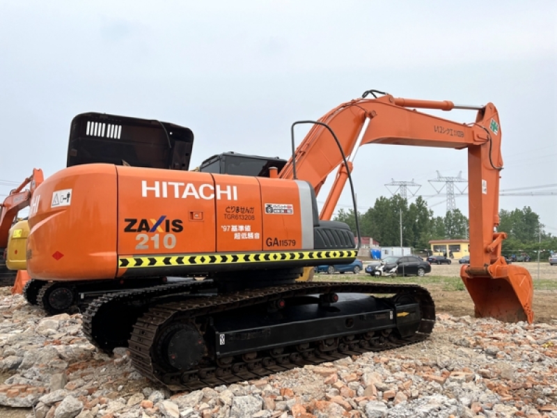 Good Quality Used Hitachi ZX210 Zaxis 210 210-3 Excavator Construction Machinery Hydraulic Crawler Excavators