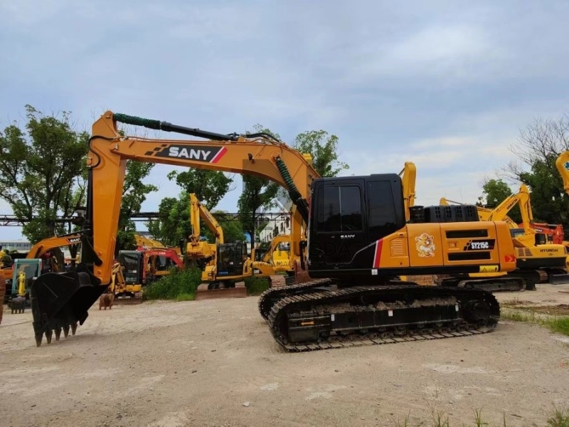 Hydraulic Used Sany Excavator SY215C 118KW 21900KG for sale