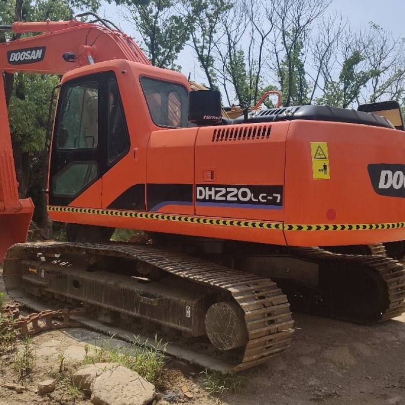 Korea Used Doosan Excavator DH220LC Crawler Machine For Mining