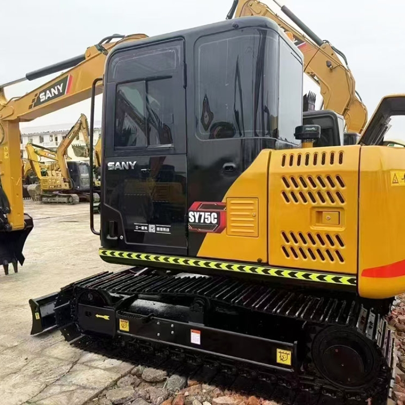 Hot Sale Used Sany SY75C 75c-9 SY75C-10 Excavator 7.5 Ton Excavator Crawler Excavator Price