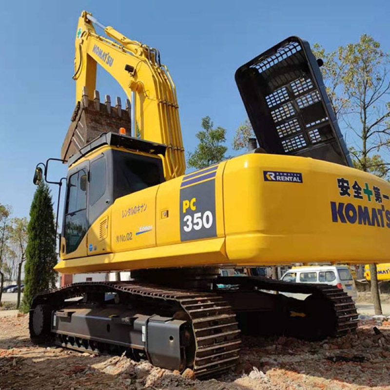 High Performance Used Komatsu PC350-7 Excavator 35 Ton Japan Original Second Hand High Quality Engine Gearbox Gear-Stock