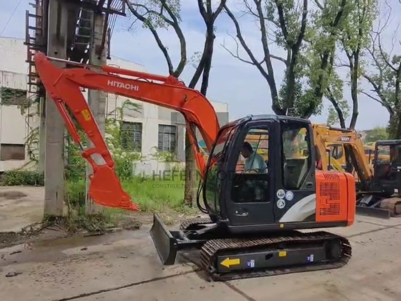 Used Compact Hydraulic Hitachi ZX60 Excavator 5850KG For Mining Construction 60