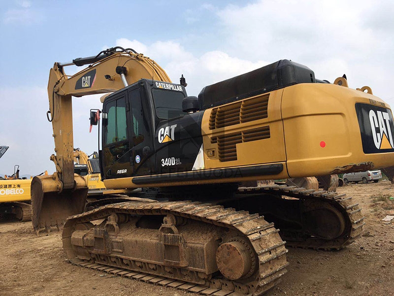 Large Caterpillar Used CAT 340D2L Excavator Secondhand 40 Ton Crawler Hydraulic Digger For Construction Work