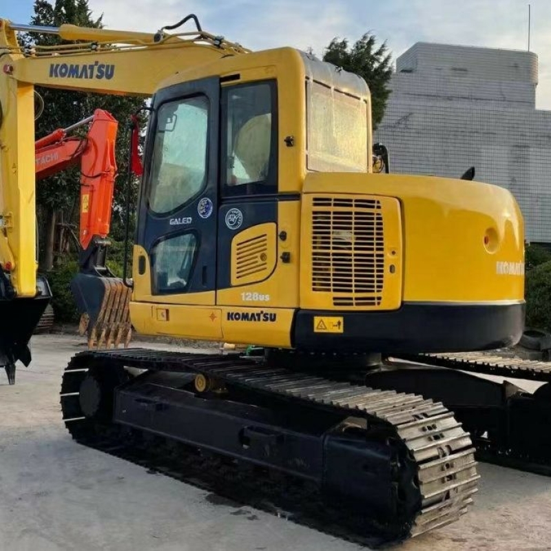 Komatsu PC128US Repossessed Earthmoving Equipment Industrial Digging Machines Used Excavators