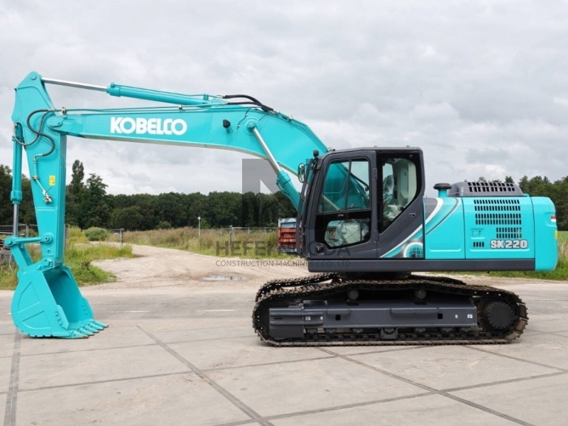 Turbocharged Hydraulic Second hand Kobelco SK220 Excavator Digger 22900KG