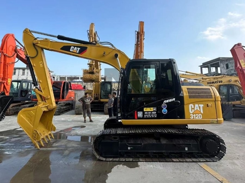 Midi 312D Used Caterpillar Excavator Machine 12 Tonne For Infrastructure Construction