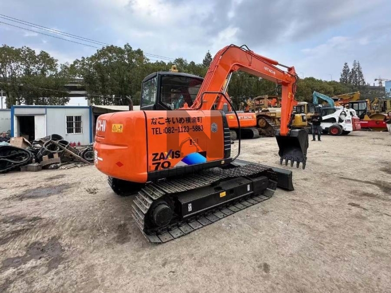 Original Japan ZX70 Used Hitachi Mini Excavator 7ton Second Hand Hydraulic Crawler