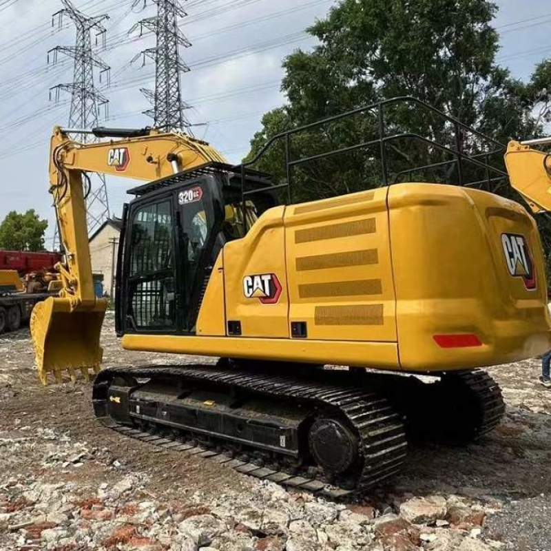 Hydraulic Caterpillar 320GC Used Large Excavators Trackhoes 110KW