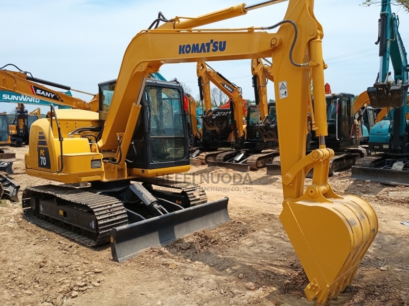 High Quality Komatsu PC70 PC70-8 Second Hand Machinery 7 Tons Hydraulic Crawler Used Komatsu Excavators