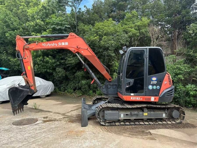 8Ton KX183 Used Kubota Excavator Mini Japan Original Crawler Digger