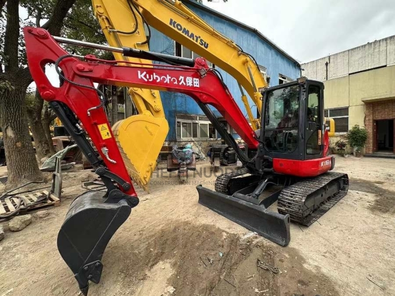 35.5KW Old Used Crawler Excavator Mini Kubota Kx163 6 Ton Digger