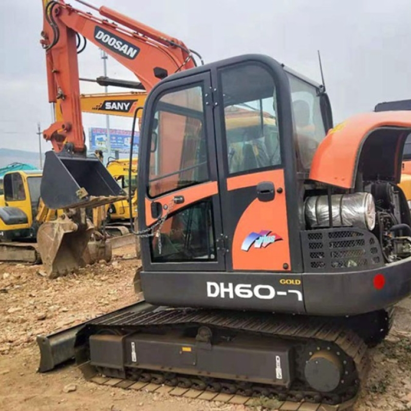 Doosan DH60-7 Second Hand Mini Excavator Backhoe Crawler IOS Certificated