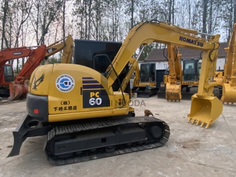 6T Turbocharged Used Komatsu Excavator PC60 Hydraulic Crawler