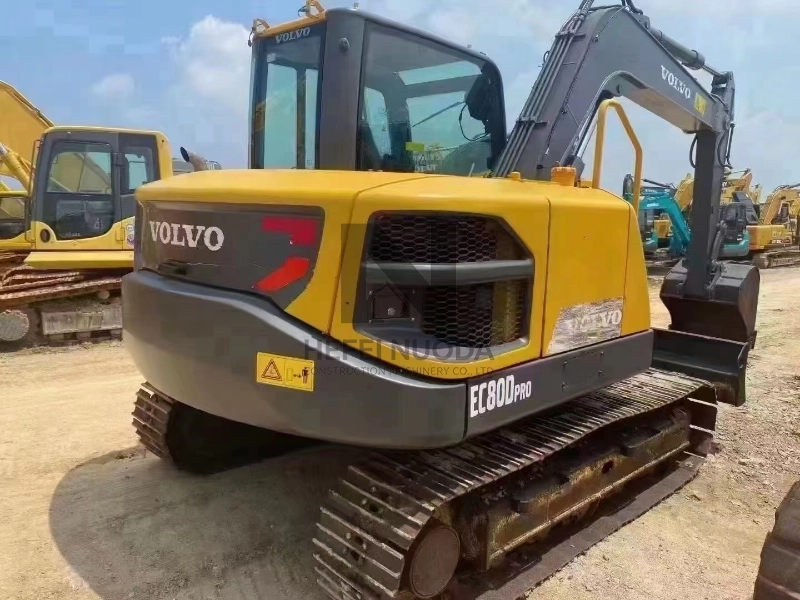 Used volvo Excavator E80Blc EC80 EC80B EC80D 8Ton Large Size Second Hand Construction Equipment