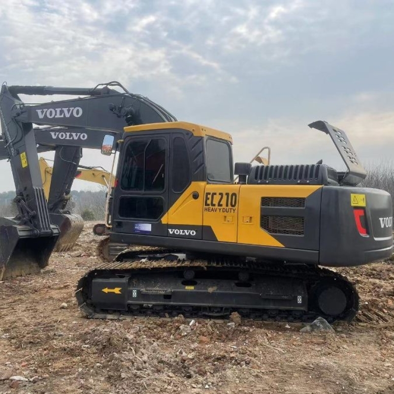 Tracked Used Volvo Excavator EC210 20Ton Earth Removal Equipment