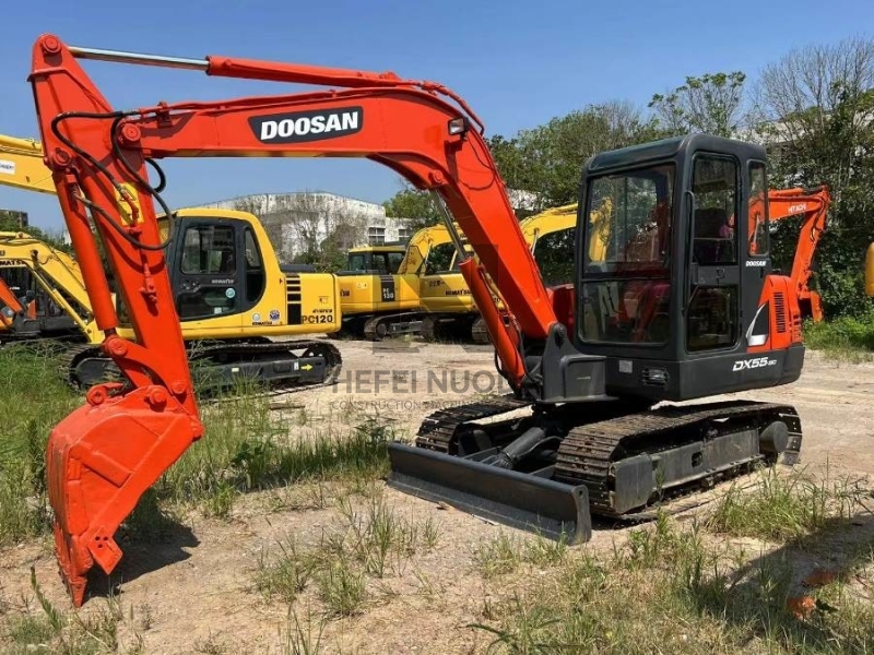 DX55-9C Original Korea Used Doosan Excavator Crawler Mini Digger 5 Ton