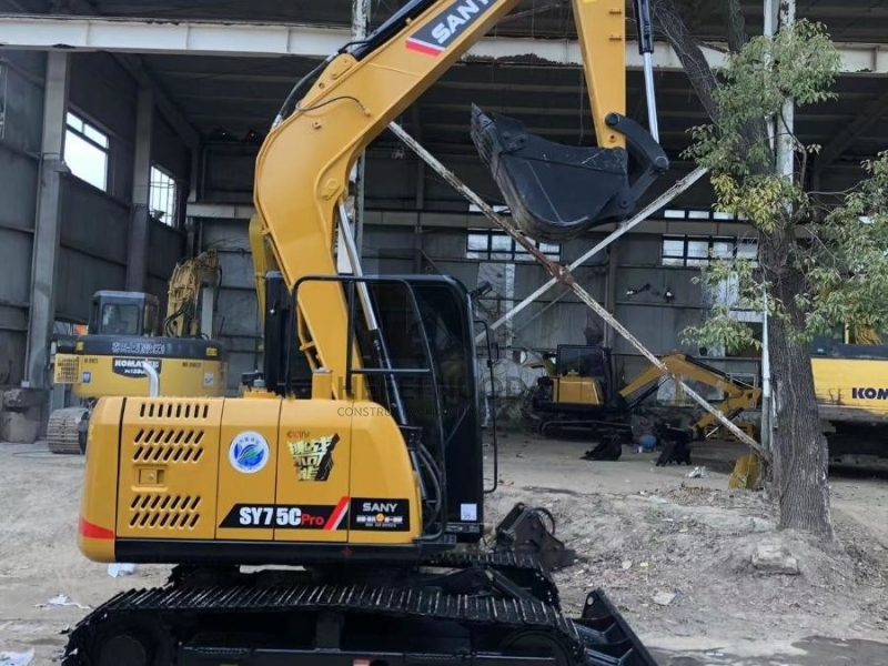 Mini SY75CPro Used Sany Excavator Digger Earth Excavation Equipment