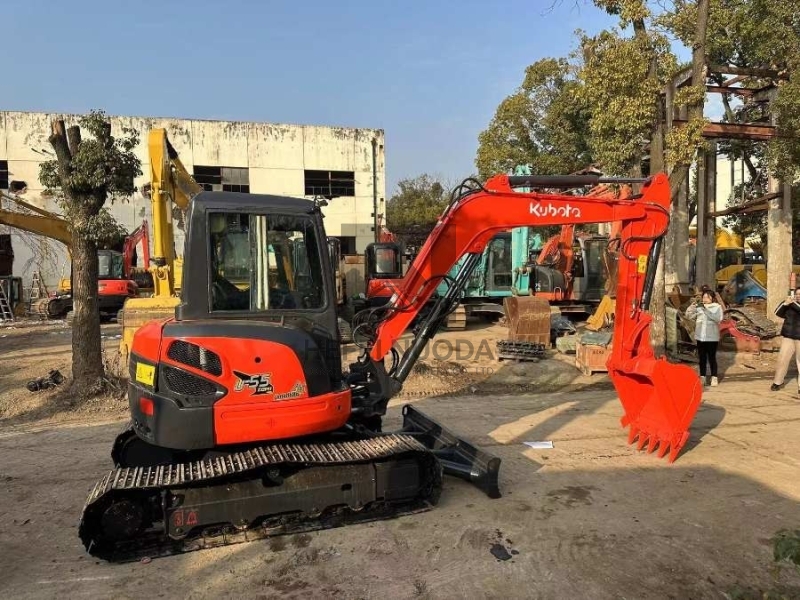 48HP Used Old Kubota Excavator U55-4 Second Hand Diggers Original Japan