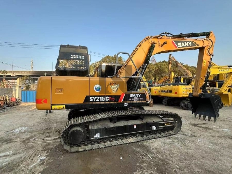 Used Sany SY215C Excavator Machine 21.5 Tons Crawler Digger SY215CPro