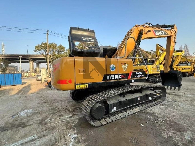 Used Sany SY215C Excavator Machine 21.5 Tons Crawler Digger SY215CPro