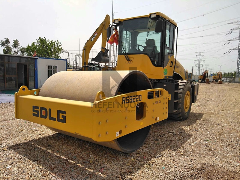 SDLG RS8220 road construction equipment used 22 ton single drum roller for sale
