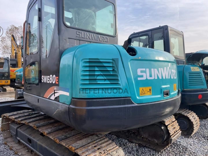 8 Ton Weight Machinery Used Excavator Sunward SWE80E Second Hand Sunward 80E Excavator
